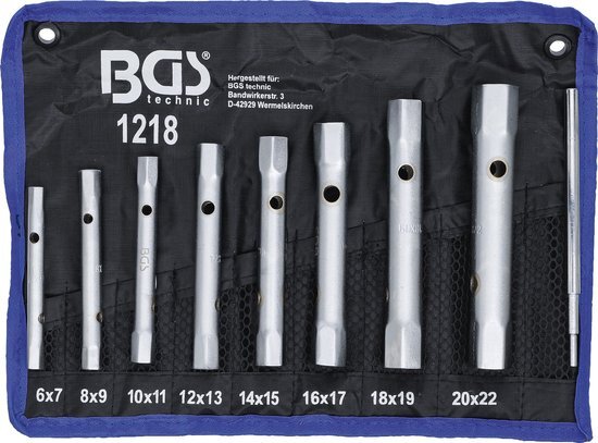 Bgs Pijpsleutelset 6-22 mm 8 delig 1218