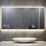Quality Heating - Smart spiegel met infraroodverwarming - Spiegel met ledverlichting - 60 x 120 cm - 500Watt
