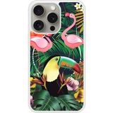 iPhone 15 Pro Tropical Toucan Bedrukt Siliconen Hoesje