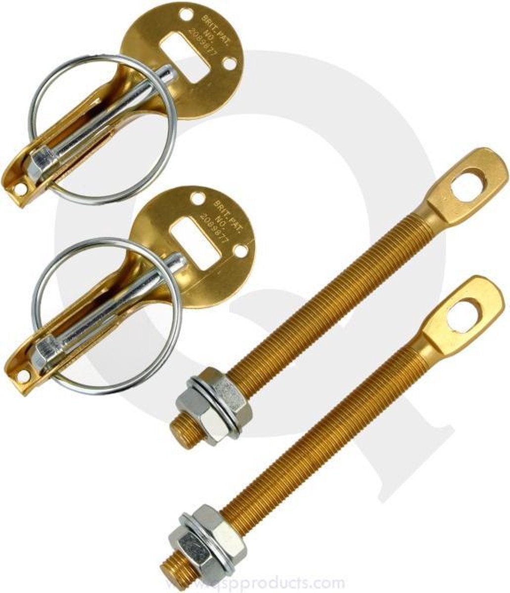 QSP Products Motorkapsluiting aluminium geel/goud