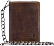 GREENBURRY Vintage Save Wallet With Chain Brown