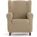 ECOMMERC3 Bi-elastische overtrek voor oorfauteuil, zeer elastisch, beige