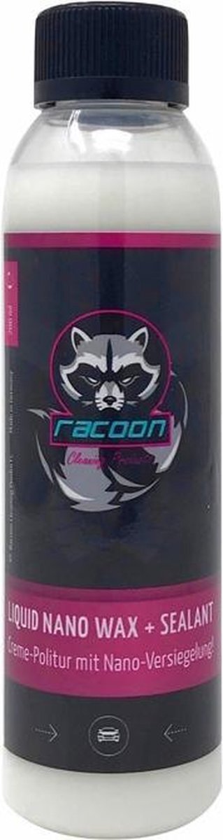 Racoon LIQUID NANO WAX + SEALANT Crèmepolijst + Verzegeling - 200ml