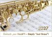 Blech-Instrumente Renate Bach Verlag – Bach 4 You Blech-Instrumente - Musik-Kalender 2027, DIN A3