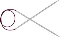 KnitPro Basix rondbreinaalden aluminium 100cm 4.00mm