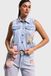 It's Basic FLORAL DENIM WAISTCOAT
