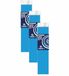 Haza Crepe papier platte vellen - 3x - fluor blauw - 250 x 50 cm