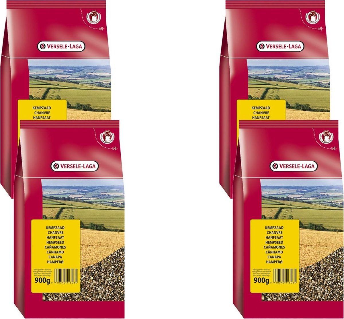 VERSELE-LAGA Hennep-Kempzaad - Vogelvoer - 4 x 900 g