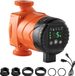 VEVOR LPS25-6BP/130 Pompe de circulation, Pompe de circulation en fonte, 58 L/min, 45W, Hauteur de refoulement max. 6 m, Circulation d'eau chaude, Raccord à vis, Clapet anti-retour, Fonctionnement silencieux, pour systèmes de chauffage domestique