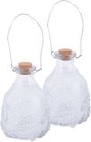 Esschert Design Bv Set van 3x stuks wespenvangers/wespenvallen transparant glas 14 cm