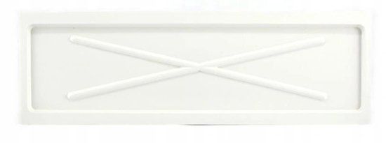 Altom Design Lekblad voor Afdruiprek - 75 x 25 cm - Wit - Kunststof