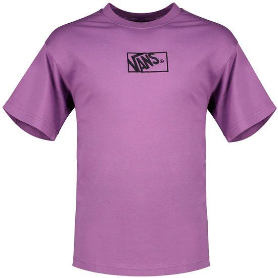 Vans Blocked Box Loose T-shirt Korte Mouwen Katoen Mannen S Prism Purple