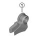 SHIMANO Sm-Cd800 Commando-eenheid Silver/Black One Size