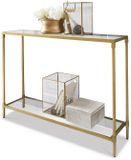 LOBERON Sidetable Ninove messing/helder