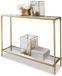 LOBERON Sidetable Ninove messing/helder