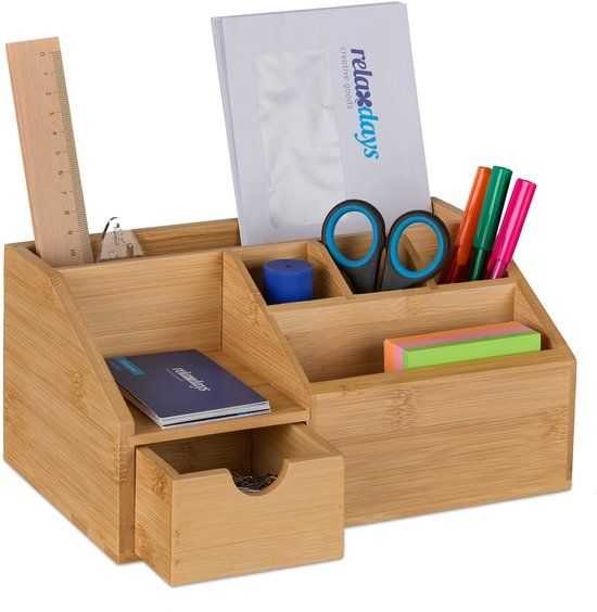 Merkloos Relaxdays bureau organizer