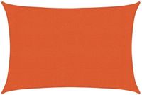 vidaXL Zonnezeil 160 g/m² 3x4 m HDPE Oranje