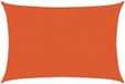 vidaXL Zonnezeil 160 g/m² 3x4 m HDPE Oranje