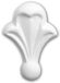 Profhome Élément décoratif 160004 Style classique Blanc