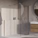 Brauer Oblivion - Inloopdouche - Helder Glas - 90 x 200 cm - incl. Glascoating - Chroom