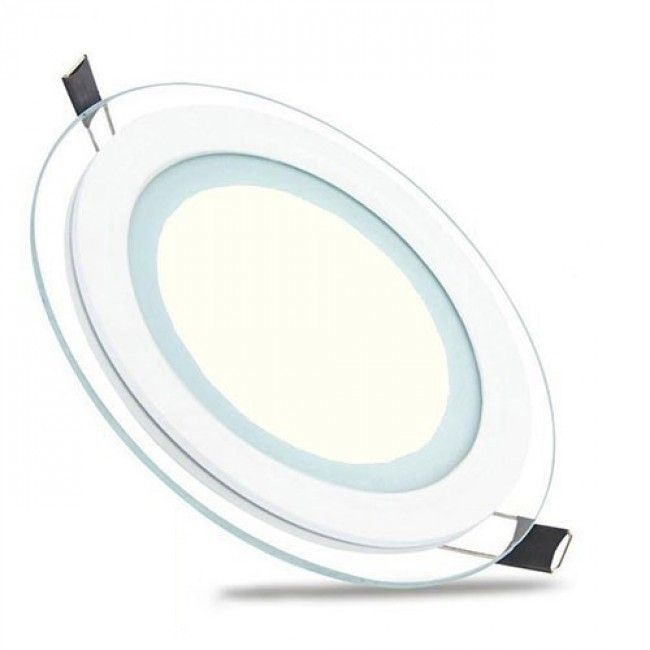 BES LED LED Downlight Slim - Inbouw Rond 15W - Natuurlijk Wit 4200K - Mat Wit Glas - Ø200mm