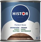 Histor Perfect Base Grondverf - Houtverf - Primer Verf voor Buiten - Weerbestendige Verf met UV bescherming - Ideaal voor Schuttingen en Tuinmeubelen - Wit - 0.25 L