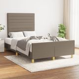 Maison Exclusive - Cadre de lit sans matelas, taupe, 120x200 cm, rembourré