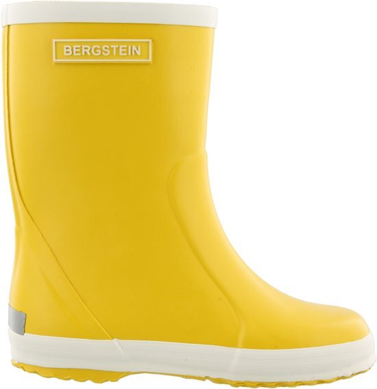 Bergstein Regenlaarzen Kinderen - Yellow wit, geel