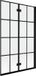 Mexen Mist paroi de douche 2 pièces droite 110 x 150 cm, grille noire, noir