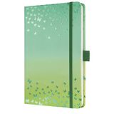 Sigel notitieboek - Jolie - A5 - hardcover - 174 pagina's - 80 grams - lijn - Butterfly Confetti Lime