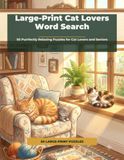 Large-Print Cat Lovers Word Search