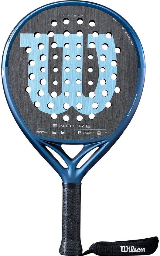 Wilson Endure V1 Padelracket - Zwart / Lichtblauw
