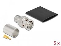 Delock BNC plug for crimping RG-11 with matching shrink tube