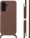 imoshion Étui en silicone avec cordon pour le Samsung Galaxy A37 (5G) - Marron