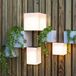New Garden Wally - applique murale solaire avec télécommande - 18 x 18 x 18 cm - 9,5W LED incl. - IP65 - blanc - couleur de lumière blanc chaud