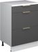 Vicco Commode Rion, Antraciet-goud/Wit, 60 x 46 cm
