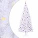 vidaXL Sapin de Noël artificiel avec 300 LED Blanc 240 cm PVC et Acier