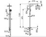 Hansa Basic Set de douche sans robinet, avec inverseur, chrome 55380130