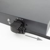 ACT Netsnoer CEE 7/7 male (haaks) - C15 (haaks rechts) IEC60320 zwart 1,5 m