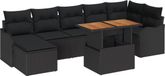 vidaXL Tuinbank - Metaal - Zwart - 55 cm breed