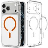 Spigen Ultra Hybrid MagFit Étui pour Apple iPhone 18 Pro / 17 Pro - Transparent Orange