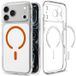 Spigen Ultra Hybrid MagFit Étui pour Apple iPhone 18 Pro / 17 Pro - Transparent Orange