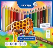 LYRA Color-Giant-potloden met 18 kleuren in cartridge