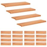 vidaXL - Trapmatten - 20 stuks - Lak - 100 x 30 x 2 cm - Massief beukenhout
