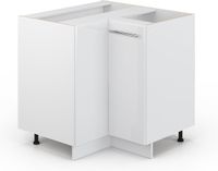Vicco Fame-Line Hoekkast – 80.5 cm, WB Eik Wit Hoogglans