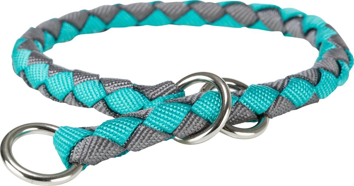 TRIXIE Cavo Anti-Trek Halsband Oceaan blauw/grafiet S-M 35-41 cm