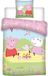 Peppa Pig Housse de couette pour bébé 100 x 135 cm + 1 taie d'oreiller 40 x 60 cm Coton Multicolore