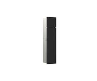 emco WC-module asis pure met glazen front deuraanslag links, inbouw, 730 mm, zwart mat