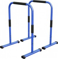 Gorilla Sports Dip Bars Deluxe Blauw - Push up stand bar