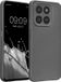 kwmobile metallic telefoonhoesje van TPU - geschikt voor HONOR 400 Smart 5G / X7d - Flexible case voor smartphone - In metallic grijs